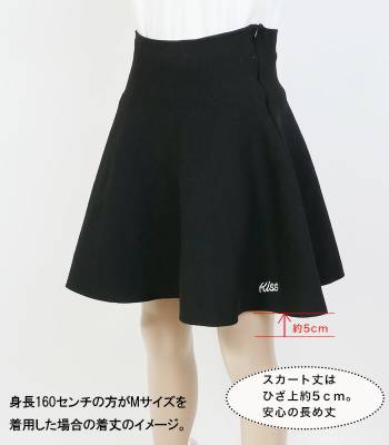 ゴルフウェア レディース スカート 軽量ニットフレアスカート / ゴルフ