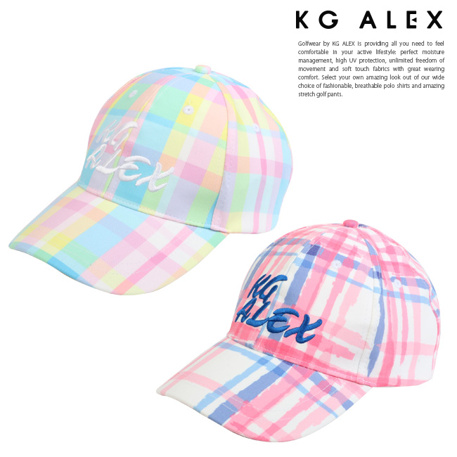 【代引手数料無料】KG-ALEX チェック柄キャップ ゴルフウェア