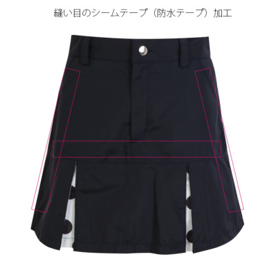 GIVENCHY　ゴルフレインウェア スカート 雨の日も可愛いくゴルフ♪耐水圧1万mmの高機能！撥水防水レイン