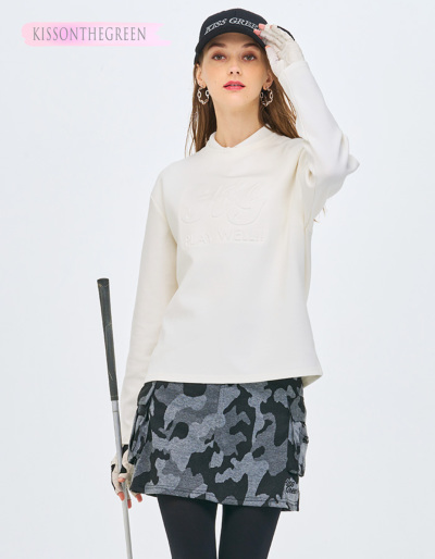 ゴルフウェア レディース トレーナー 長袖 シンプル 毎年人気 / ロゴ