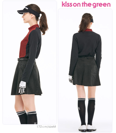 ゴルフ レディース ジーフォア 長袖 ベスト トップス シャツ（レッド） トップイズム TopIsm ゴルフウェア レディース ゴルフ 変形