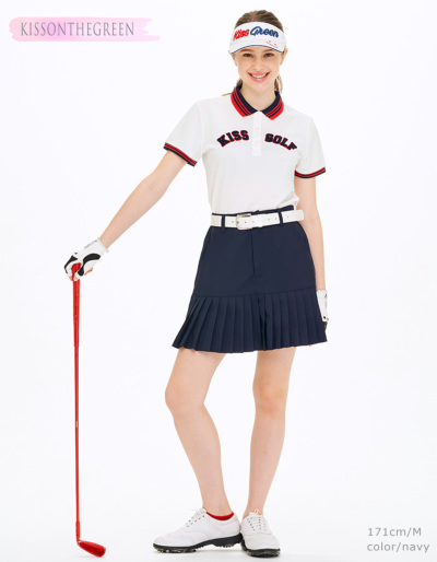 WAG グラデーション プリーツスカートL ゴルフ定価30800円 WAG グラデーション プリーツスカートL ゴルフ定価30800円 WAG