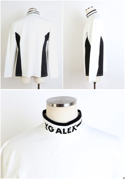 1980円(税込)】ゴルフウェア メンズ 無地 シンプル トップス 襟ロゴ