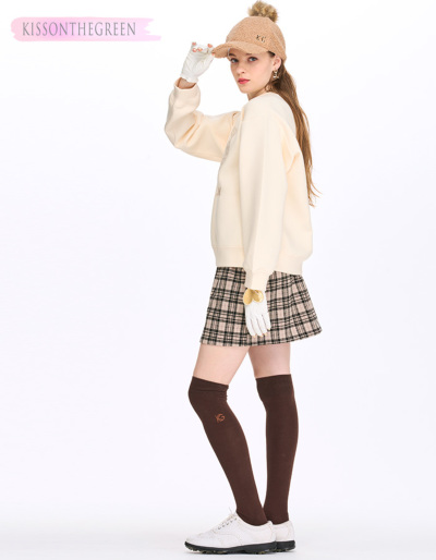 ニーハイにもなる！ライン入り2Wayハイソックス 定番 ゴルフウェア