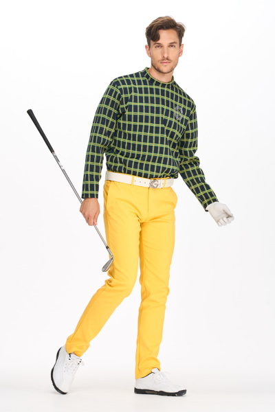 1980円(税込)】ゴルフウェア メンズ チェック柄 シンプル トップス