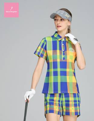 ゴルフウェア レディース パンツ ショーパン / チェック柄プリント