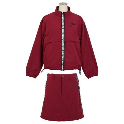 ロゴラインテープ入り撥水ジップブルゾン＆スカート上下セット