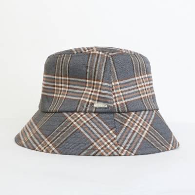 帽子 レディース ハット かわいい / チェック柄バケットハット