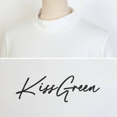 KISS GREEN ホワイト長袖トップス ゴルフウェア レディース キスオンザグリーン 長袖 シャツ