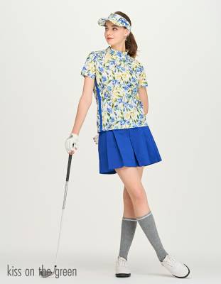 タック入りキュロットパンツ / ゴルフウェア レディース キュロット