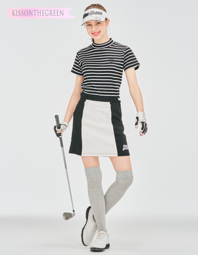 新品❤️ホワイト スリット入り ゴルフスカート 代引手数料&送料無料】ゴルフ スカート 丈長め | スーパーストレッチ