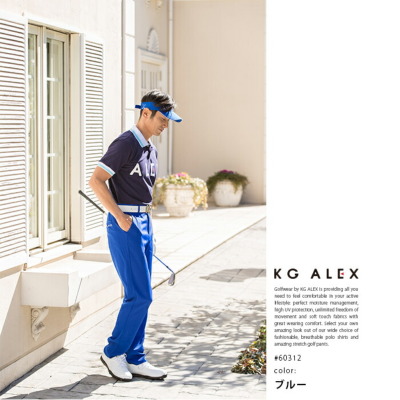 KG-ALEX Basicストレートパンツ / 洗濯してもシワになりにくい素材仕様 / ゴルフウェア メンズ 春夏用 全7色 M-XL (ゴルフウェア  メンズ ロング パンツ 春 夏)【ストレート】【メンズウェア】【60312b】【股下フリー】 メンズ_ボトムス キスオンザグリーン
