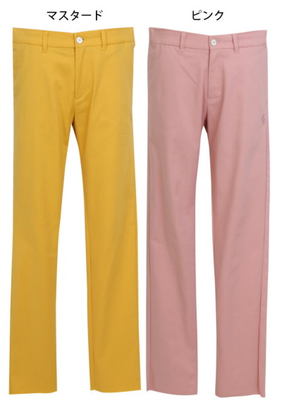 1980円(税込)】ゴルフ メンズ ロング パンツ 無地 / 新素材※ウエスト