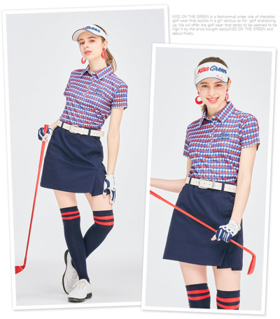 1PIU1UGUALE3 GOLF 千鳥柄 半袖ポロシャツ サイズⅤ 1980円(税込)】ゴルフ メンズ トップス 半袖 チドリ ポロシャツ