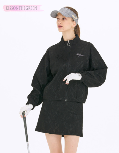 レースブルゾン＆スカート上下セット (スカートはインナーパンツ