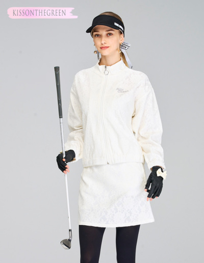 レースブルゾン＆スカート上下セット (スカートはインナーパンツ一体型