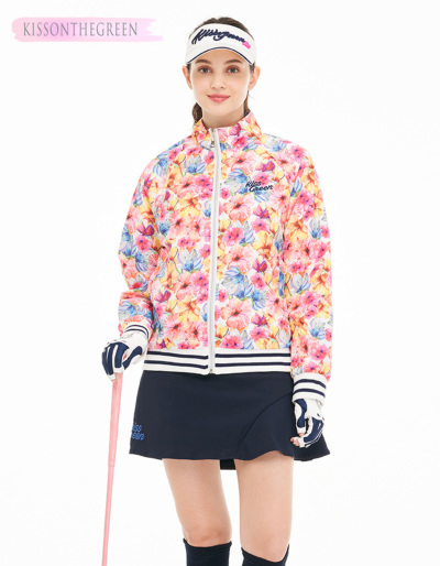 ゴルフ アウター 裏地メッシュ素材 ブルゾン 撥水加工 / 撥水加工