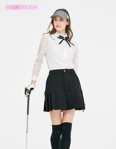 ゴルフ 長袖 無地 シャツ ポロシャツ 着回し モノトーン シンプル