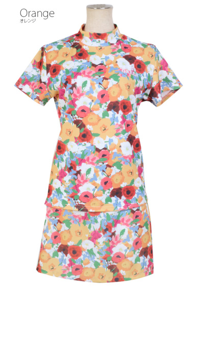 マルボンゴルフ レディース セットアップ 半袖トップススカート 上下セット人気 新作Malbonマルボンゴルフ レディーストップス スカート 上下2点