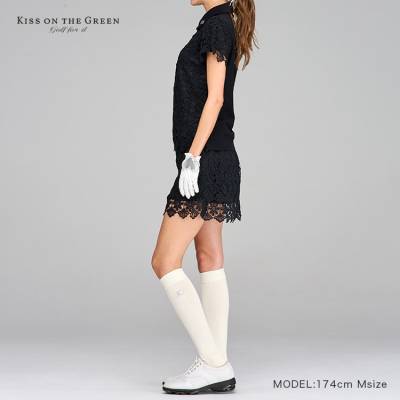 上下別サイズ選択可】 フェミニンレーストップスとスカート上下セット