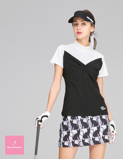 【新品未使用】Think Golf ドット柄 ゴルフスカート セール】グラフィックプリント ストレッチスカート【adidas Golf