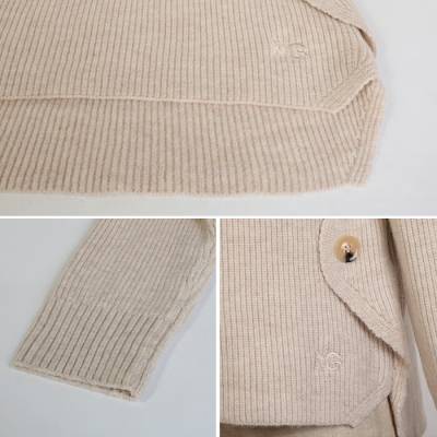 ゴルフウェア レディース 長袖 ニット 無地 シンプル ウエスト