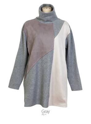 ゴルフウェア レディース 長袖 ニット おしゃれ 異素材切り替え ゴルフウェア レディース 長袖 ニット おしゃれ 異素材切り替え