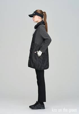 ゴルフ 防寒 アウター ゴルフウェア レディース 女性 中綿入りジップ