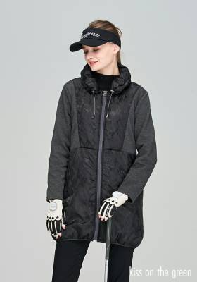 ゴルフ 防寒 アウター ゴルフウェア レディース 女性 中綿入りジップ