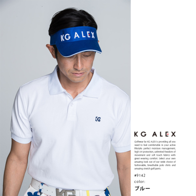 代引手数料無料】KG-ALEX ロゴ刺繍入りサンバイザー ゴルフウェア