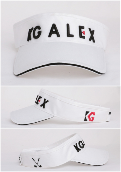 代引手数料無料】KG-ALEX ロゴ刺繍入りサンバイザー ゴルフウェア